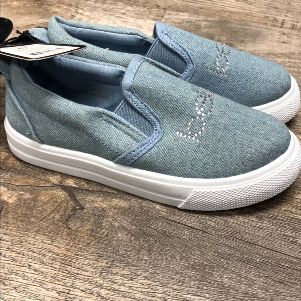 Bebe slip on girls tennis shoes new - Picture 4 of 4